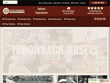 Tablet Screenshot of customthrowbackjerseys.com